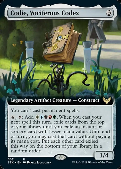 Codie Vociferous Codex (Extended Art) [Strixhaven: School of Mages] - MTG Single