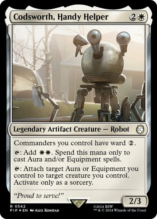 Codsworth Handy Helper (Surge Foil) [Fallout] - MTG Single