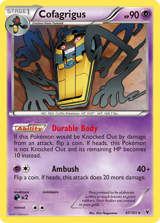 Cofagrigus (47/101) [Black & White: Noble Victories] - Pokemon Single