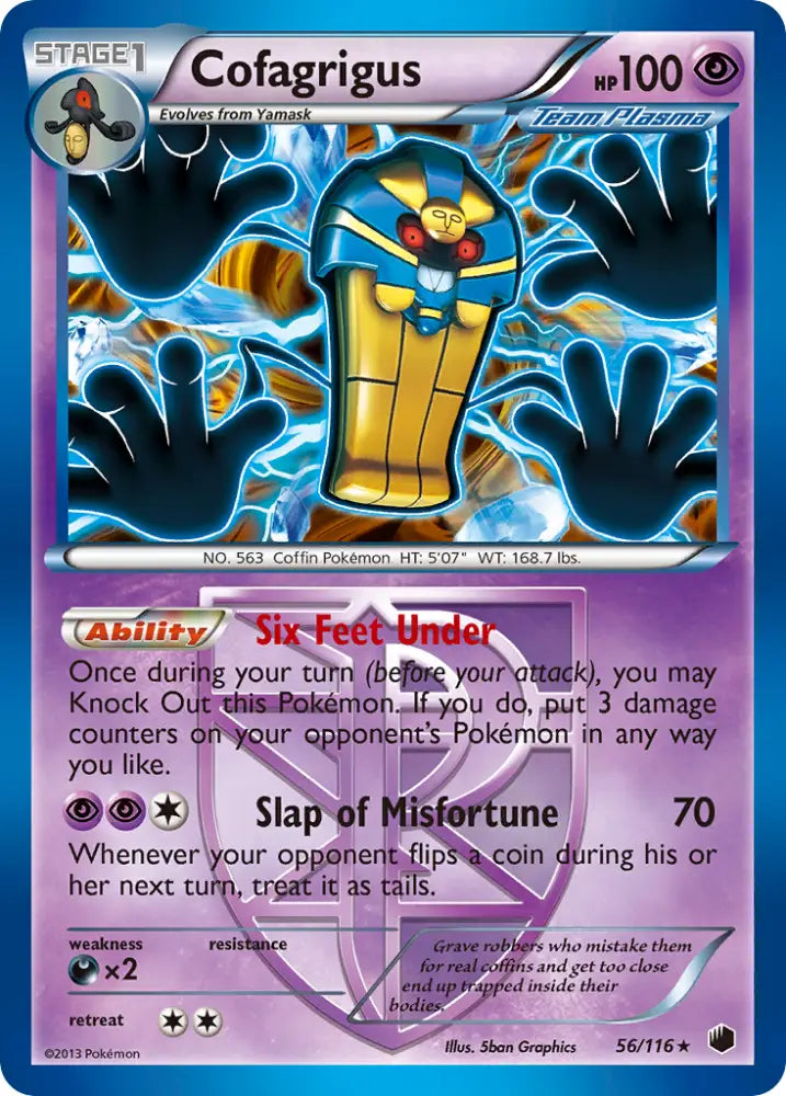 Cofagrigus (56/116) [Black & White: Plasma Freeze] - Pokemon Single