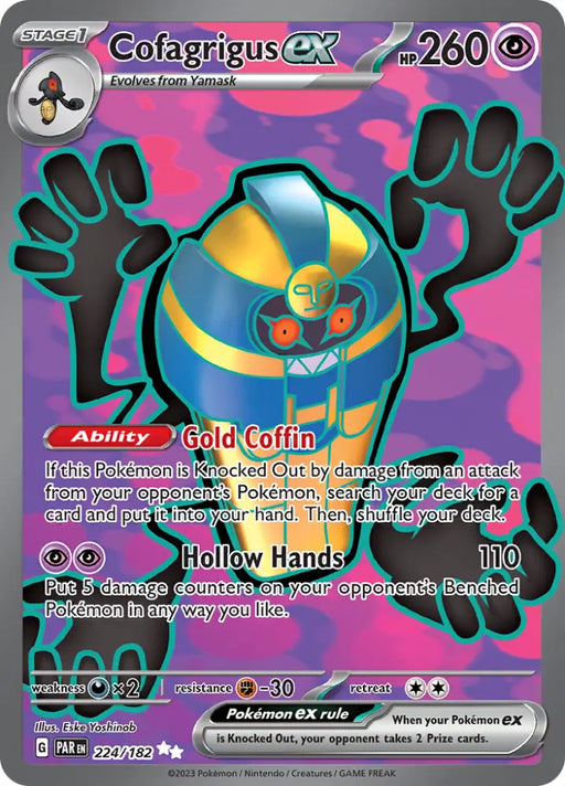 Cofagrigus ex (224/182) [Scarlet & Violet: Paradox Rift] - Pokemon Single