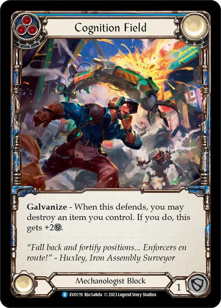 Cognition Field (Blue) [Bright Lights] Rainbow Foil - Flesh And Blood Single