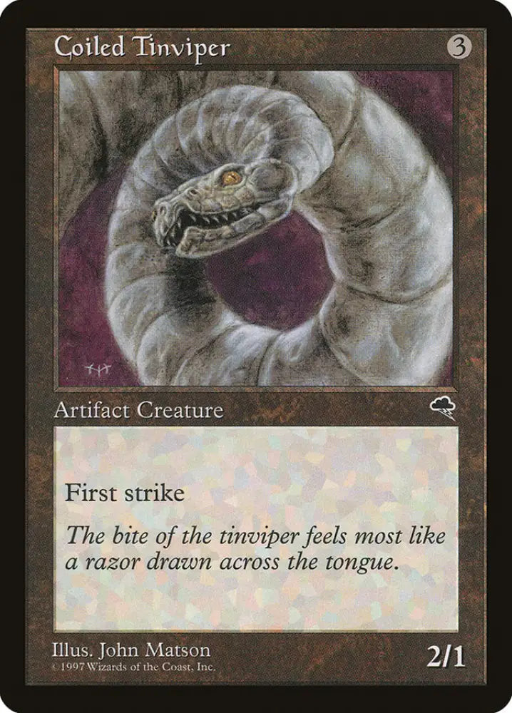 Coiled Tinviper [Tempest] - MTG Single