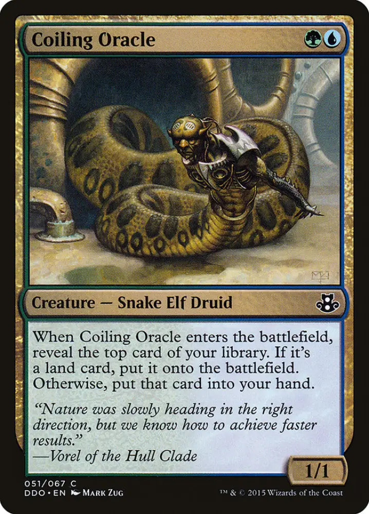 Coiling Oracle [Duel Decks: Elspeth vs. Kiora] - MTG Single