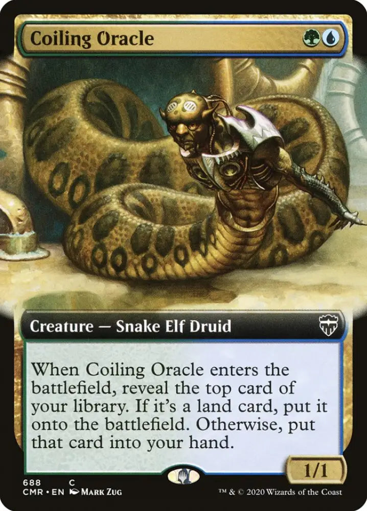 Coiling Oracle (Extended Art) [Commander Legends] - MTG Single