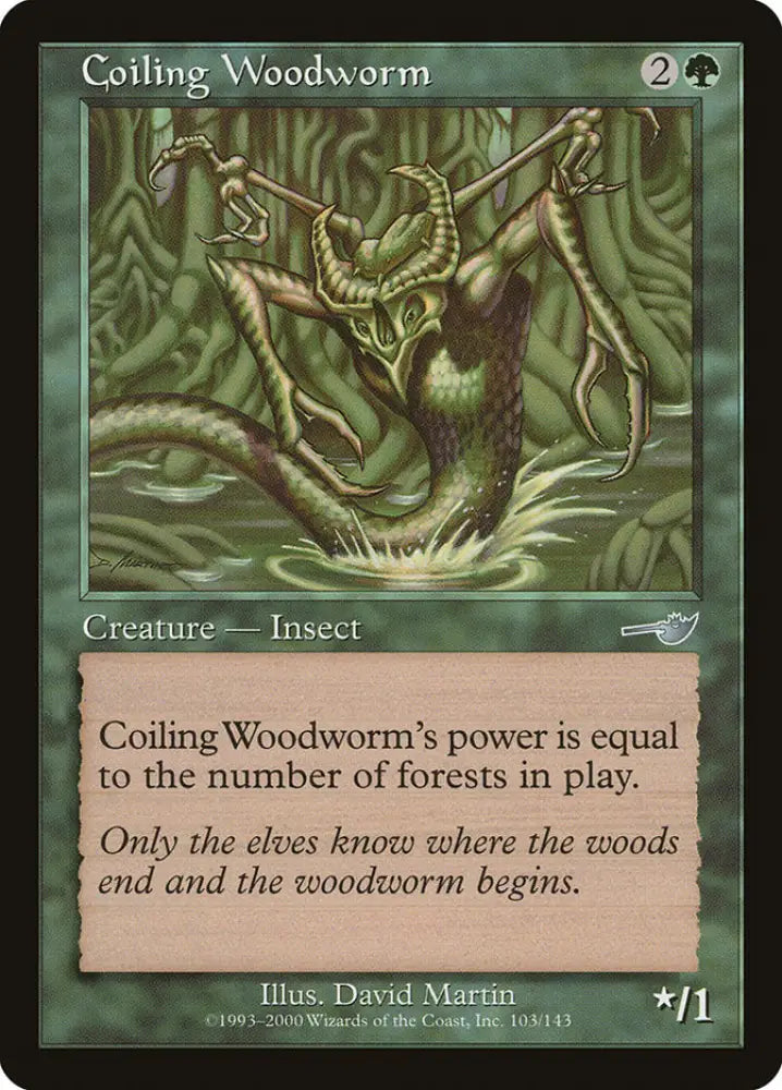 Coiling Woodworm [Nemesis] - MTG Single