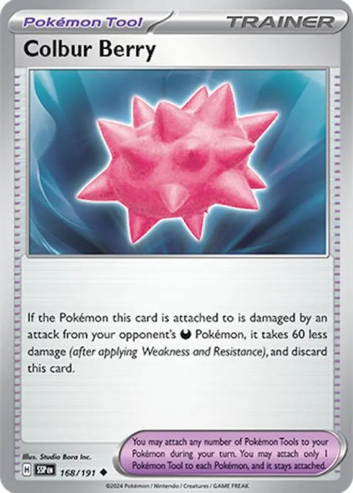 Colbur Berry (168/191) [Scarlet & Violet: Surging Sparks] - Pokemon Single
