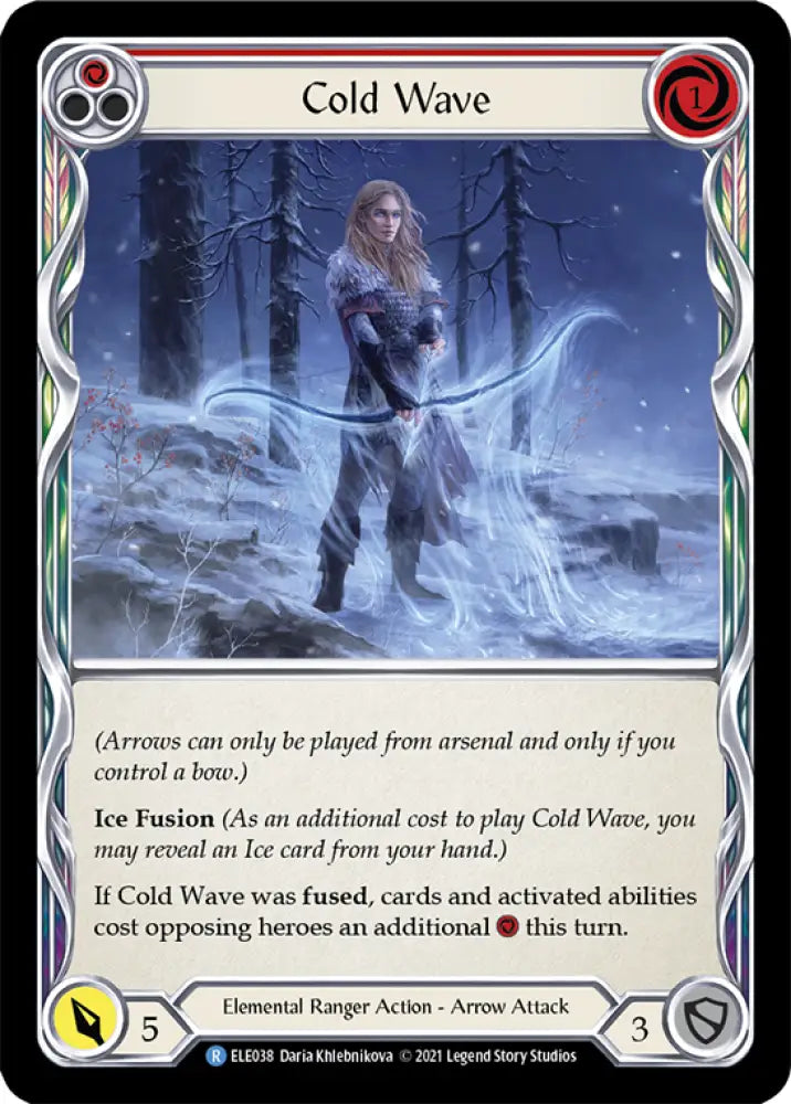 Cold Wave (Red) [Tales of Aria 1st Edition] 1st Edition Normal - Flesh And Blood Single
