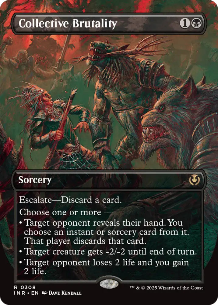 Collective Brutality (Borderless) [Innistrad Remastered] - MTG Single