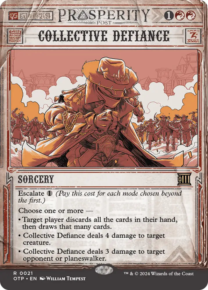 Collective Defiance [Outlaws of Thunder Junction: Breaking News] - MTG Single