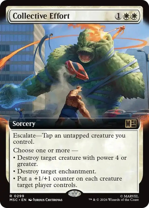 Collective Effort (Extended Art) (299) [Marvel Super Heroes Commander]