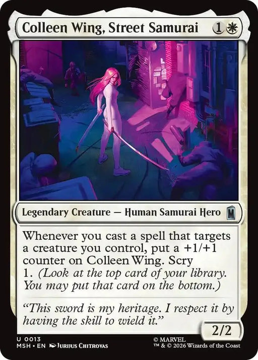 Colleen Wing, Street Samurai (13) [Marvel Super Heroes]