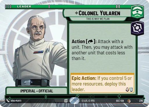Colonel Yularen - This is Why We Plan (Hyperspace) (270) [Secrets of Power]