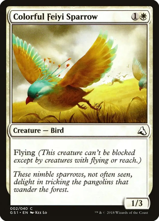 Colorful Feiyi Sparrow [Global Series Jiang Yanggu & Mu Yanling] - MTG Single