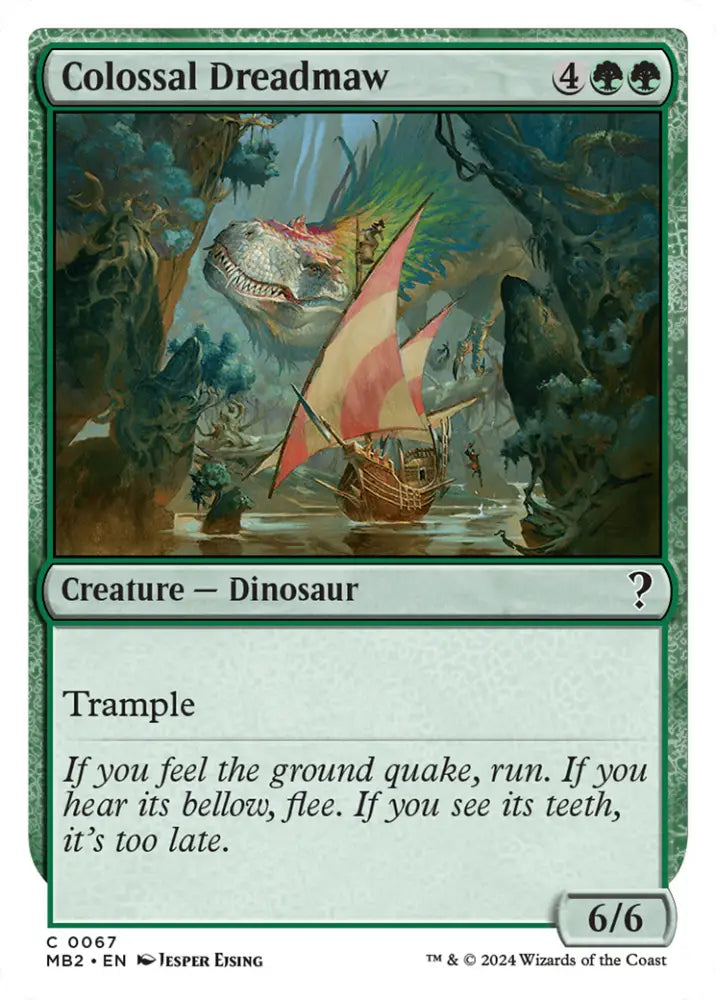 Colossal Dreadmaw (White Border) [Mystery Booster 2] - MTG Single