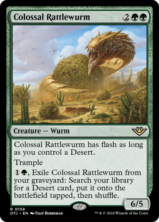 Colossal Rattlewurm [Outlaws of Thunder Junction] - MTG Single