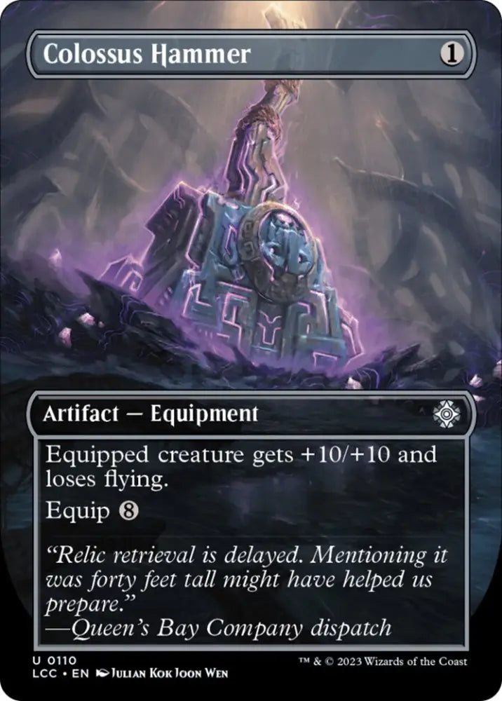 Colossus Hammer (Borderless) [The Lost Caverns of Ixalan Commander] - MTG Single