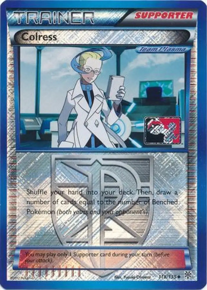 Colress (118/135) (League Promo) [Black & White: Plasma Storm] - Pokemon Single