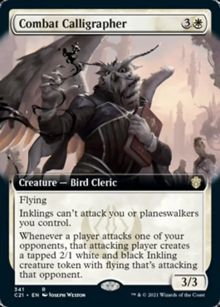 Combat Calligrapher (Extended Art) [Commander 2021] - MTG Single
