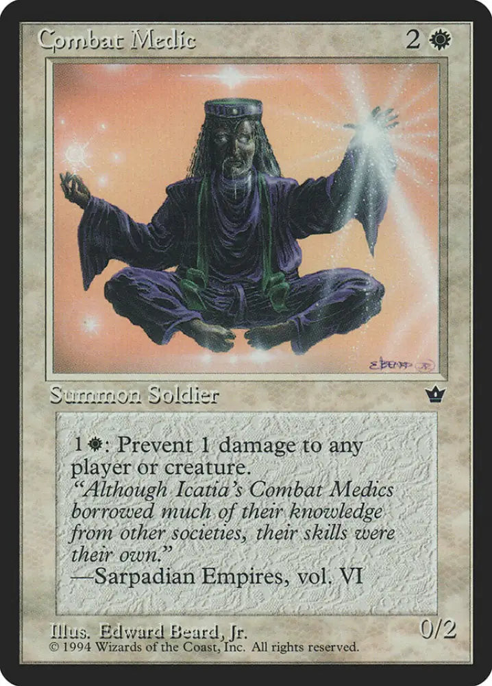 Combat Medic (Edward P. Beard Jr.) [Fallen Empires] - MTG Single