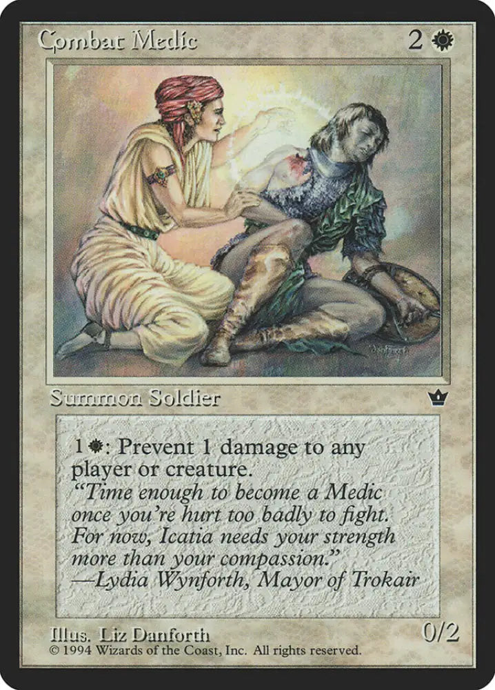Combat Medic (Liz Danforth) [Fallen Empires] - MTG Single
