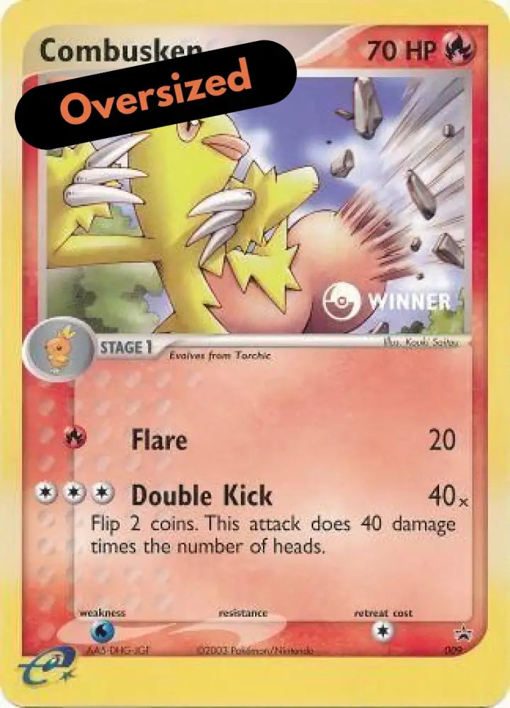 Combusken (009) (Jumbo Card) [Nintendo: Black Star Promos] - Pokemon Single