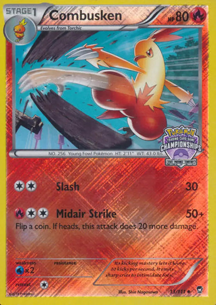 Combusken (13/111) (Championship Promo) [XY: Furious Fists] - Pokemon Single