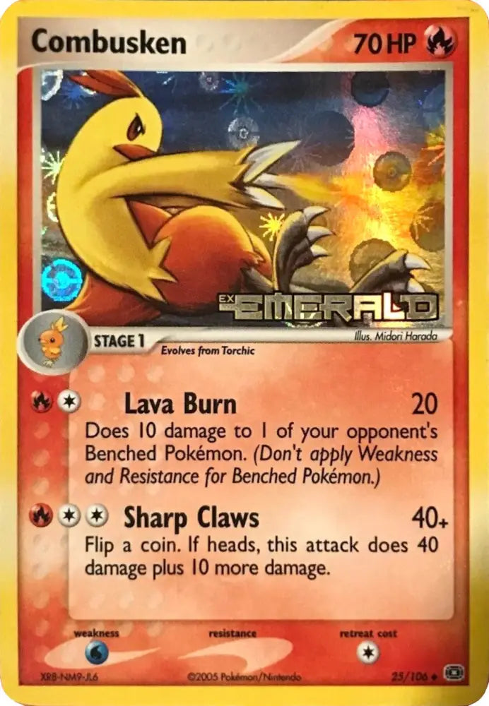 Combusken (25/106) (Stamped) [EX: Emerald] - Pokemon Single