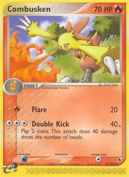 Combusken (27/109) [EX: Ruby & Sapphire] - Pokemon Single