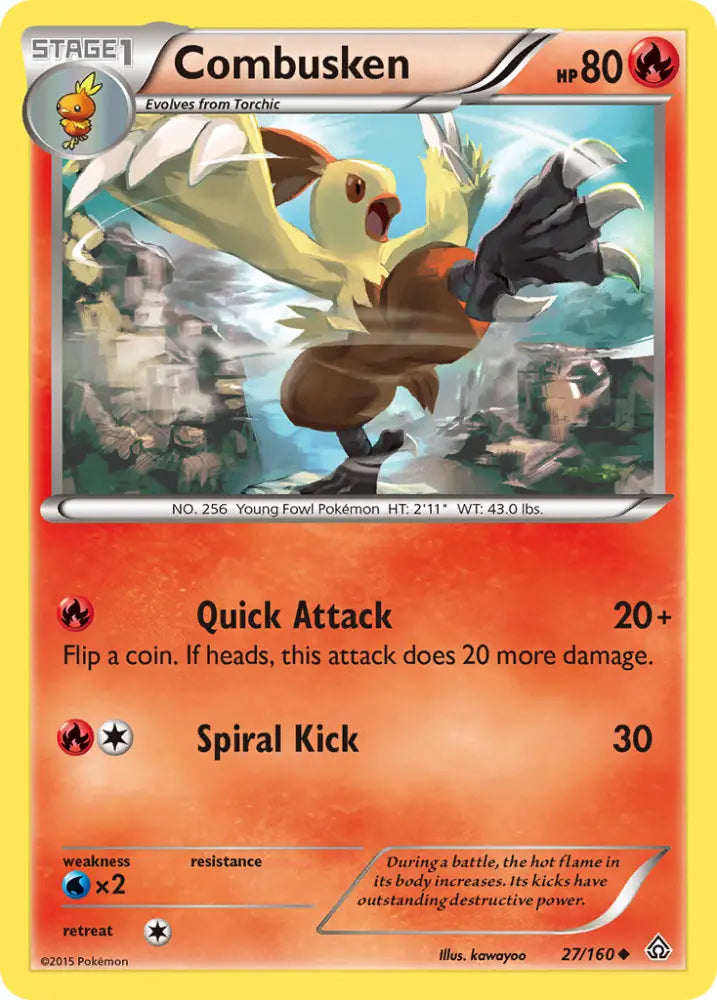 Combusken (27/160) [XY: Primal Clash] - Pokemon Single