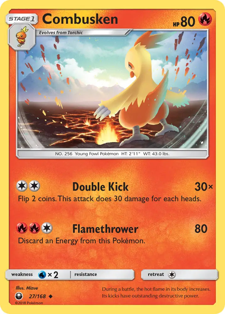 Combusken (27/168) [Sun & Moon: Celestial Storm] - Pokemon Single