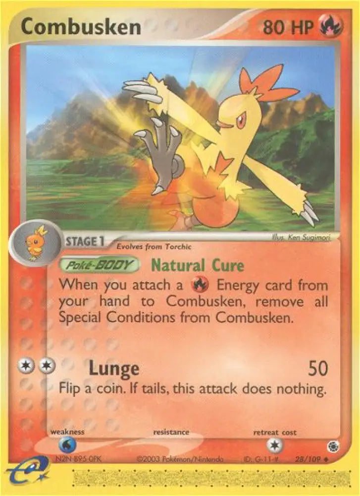 Combusken (28/109) [EX: Ruby & Sapphire] - Pokemon Single
