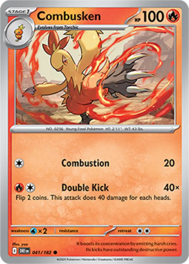 Combusken - 41/182 [SV10: Destined Rivals] - Pokemon Single
