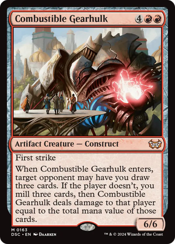 Combustible Gearhulk [Duskmourn: House of Horror Commander] - MTG Single