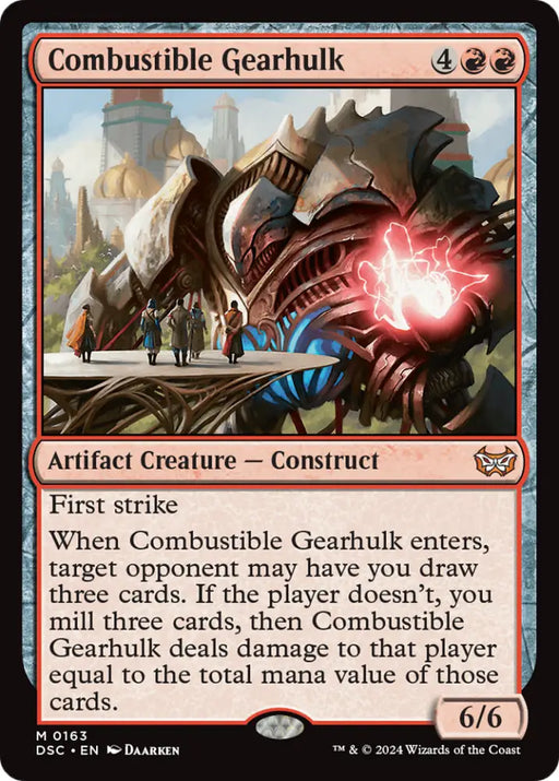 Combustible Gearhulk [Duskmourn: House of Horror Commander] - MTG Single