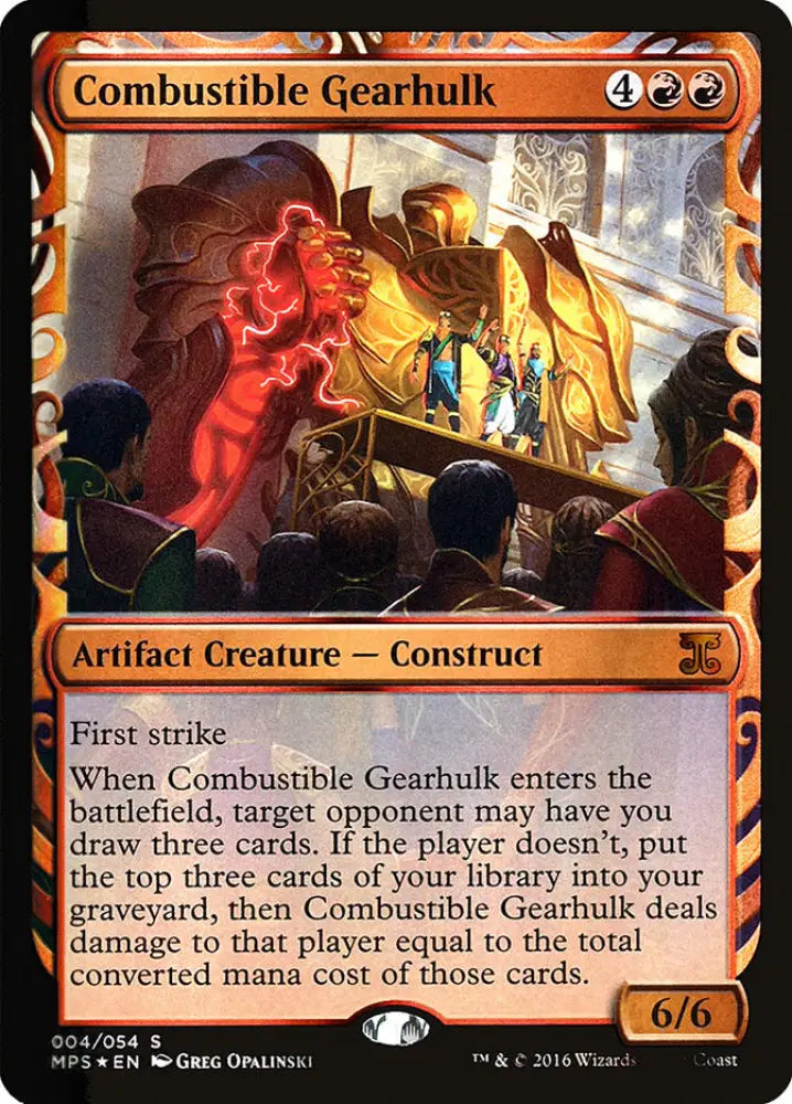 Combustible Gearhulk [Kaladesh Inventions] - MTG Single