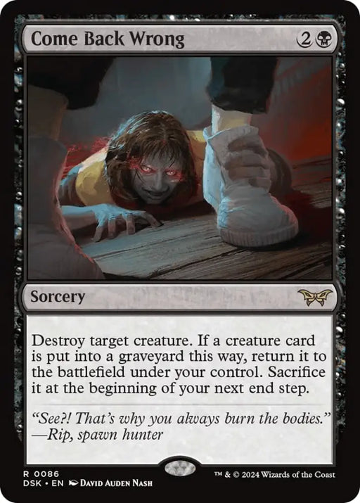 Come Back Wrong (0086) [Duskmourn: House of Horror] - MTG Single