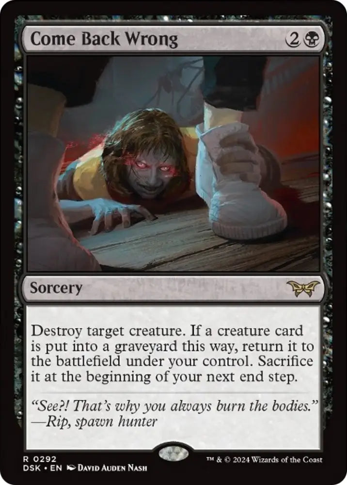 Come Back Wrong (0292) [Duskmourn: House of Horror] - MTG Single