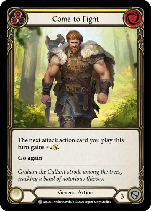 Come to Fight (Yellow) [Arcane Rising Unlimited] Unlimited Normal - Flesh And Blood Single