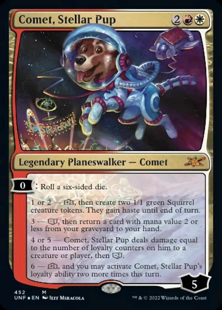 Comet Stellar Pup (Galaxy Foil) [Unfinity] - MTG Single