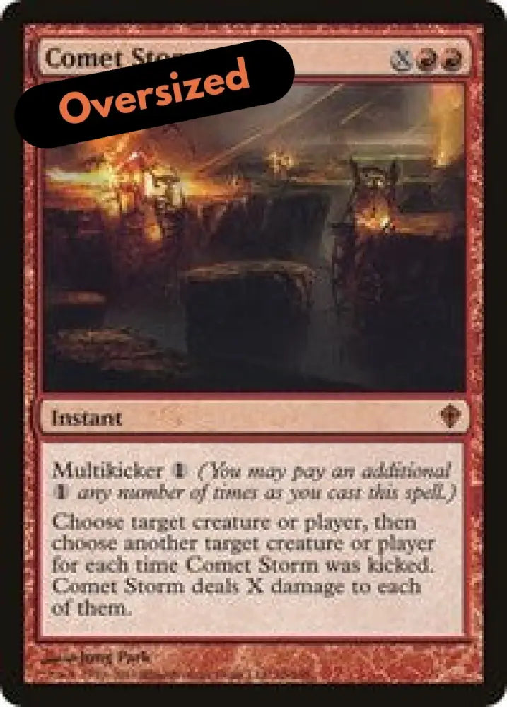 Comet Storm (Oversized) [Oversize Cards] - MTG Single