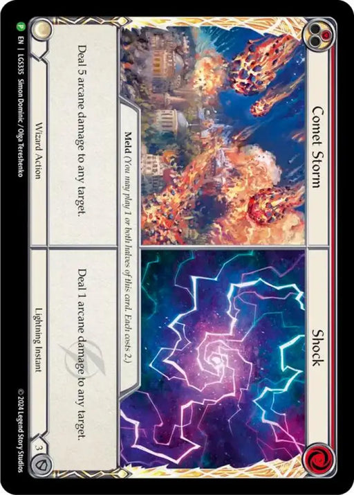 Comet Storm // Shock [LGS335] (Promo) Cold Foil - Flesh And Blood Single