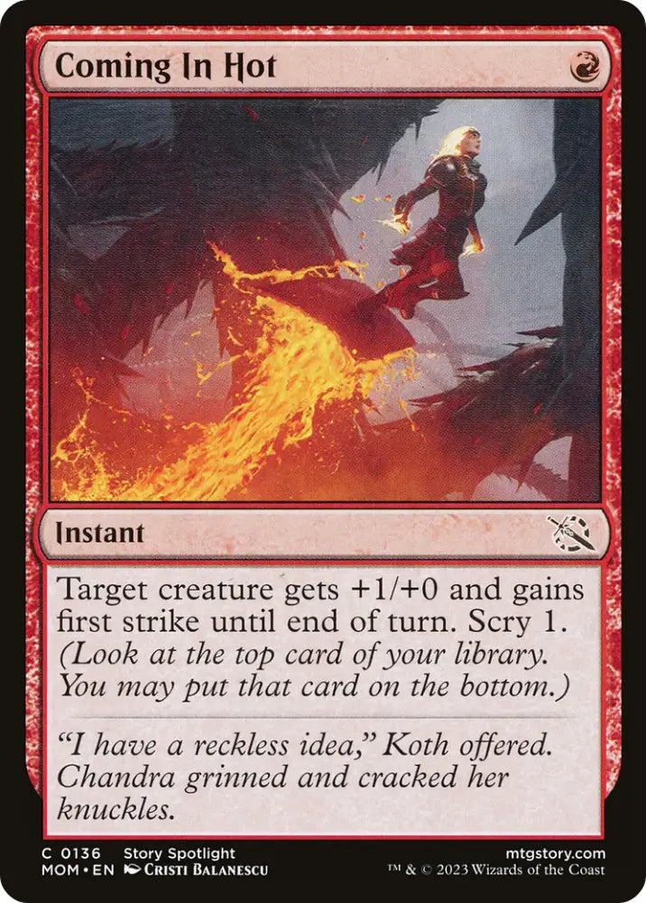 Coming In Hot [March of the Machine] - MTG Single