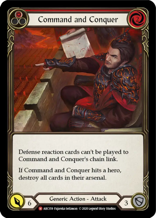 Command and Conquer [Arcane Rising Unlimited] Unlimited Rainbow Foil - Flesh And Blood Single