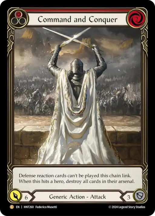 Command and Conquer (Extended Art) [The Hunted] Rainbow Foil - Flesh And Blood Single