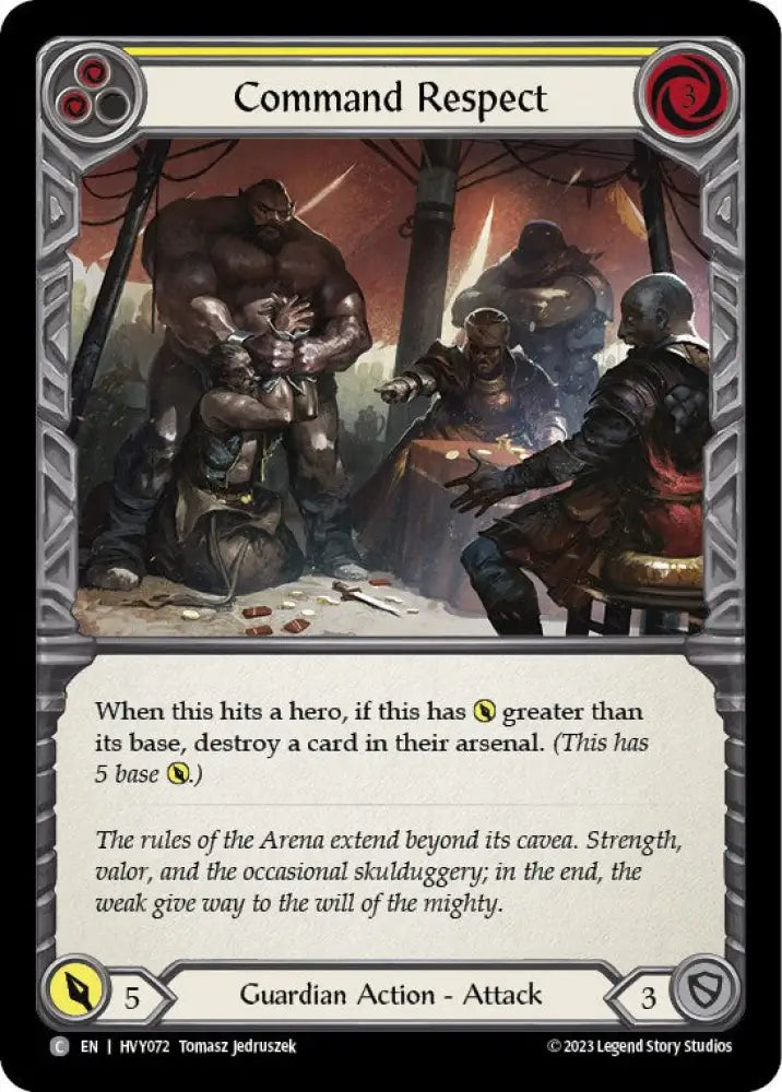 Command Respect (Yellow) [Heavy Hitters] - Flesh And Blood Single