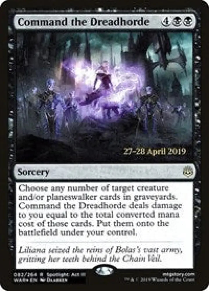 Command the Dreadhorde (82) [Prerelease Cards]