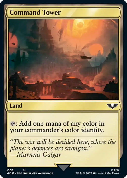 Command Tower (272) (Surge Foil) [Warhammer 40,000] - MTG Single