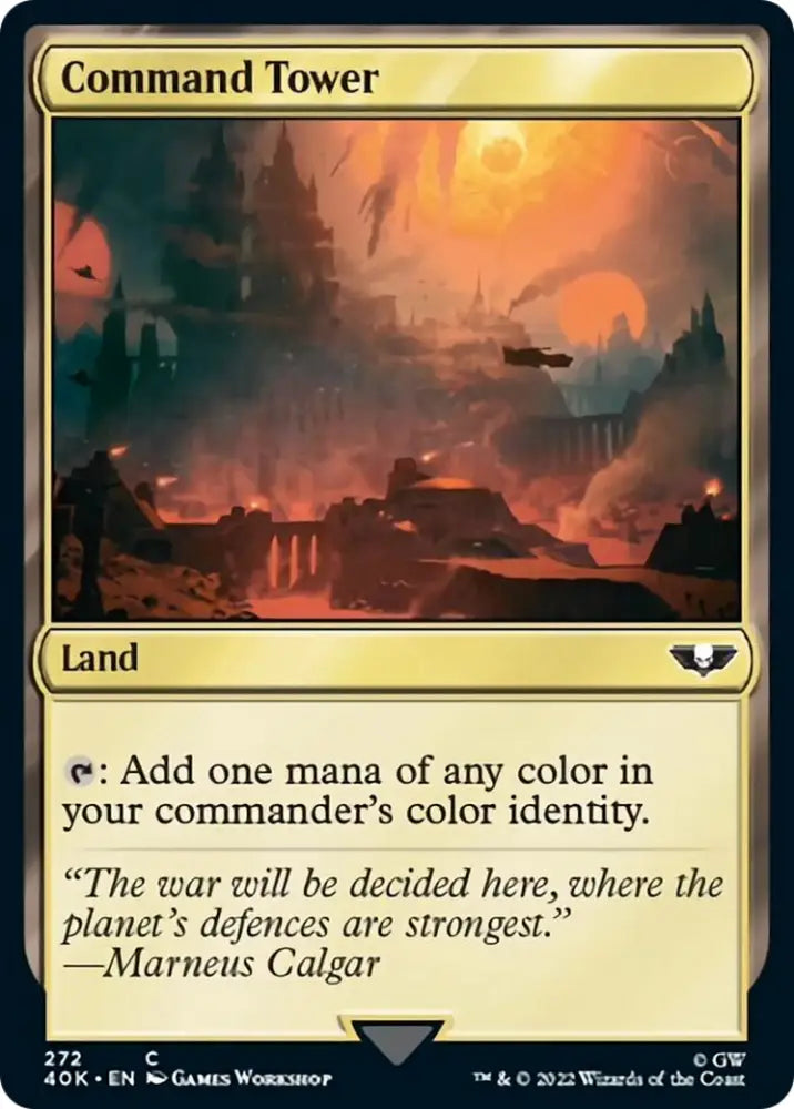 Command Tower (272) [Warhammer 40,000] - MTG Single