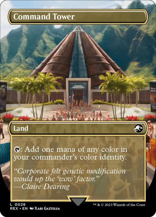 Command Tower // Commander Tower (Borderless) [Jurassic World Collection] - MTG Single